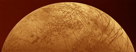 NASA photograph of Europa