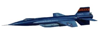 drawing of X-15 rocket plane