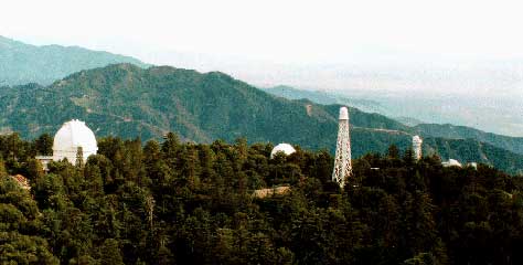 Aerial view of Mount Wilson Observatory