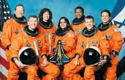 NASA photo of the crew of Columbia.
