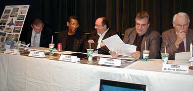 Photograph of OCSS panel on the Space Shuttle