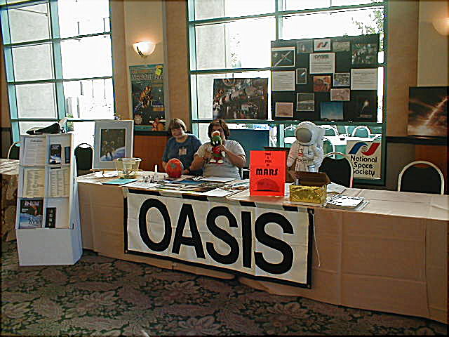OASIS Booth at the Loscon Science Fiction Convention 2000.