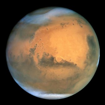 Hubble photograph of Mars