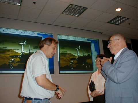 Dr. Mark Adler talks to OASIS members after his lecture