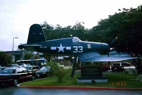 F4 Corsair on display at the Proud Bird