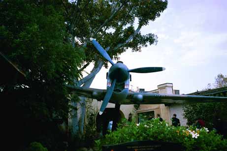 Display of P-40 at Proud Bird