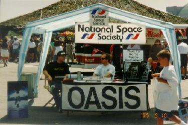 Booth at 1995 El Toro air show with OCSS.