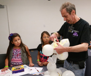 Seth Potter shows future Mars scientists how to design landers on a budget! Mars Day 2014 
