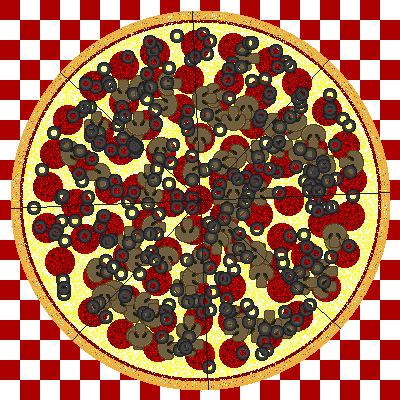 graphic of a pizza
