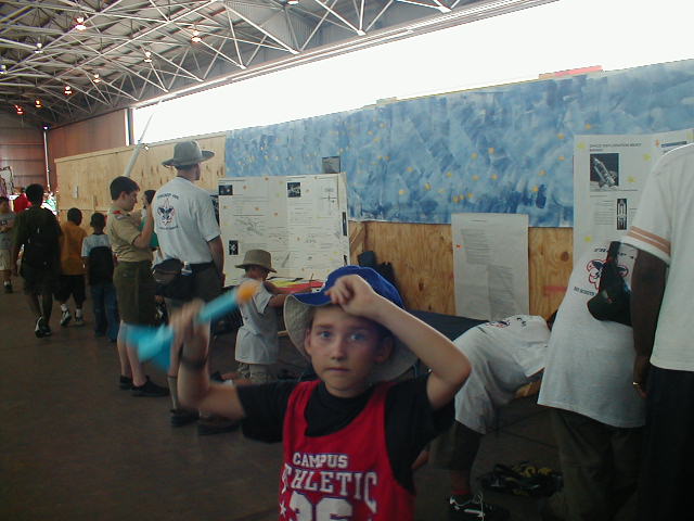 Photo of future explorer at from Scoutblast 2002