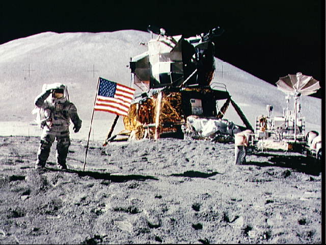 NASA photo from Apollo 15 mission to the Moon.