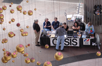 View from above of the OASIS table.
