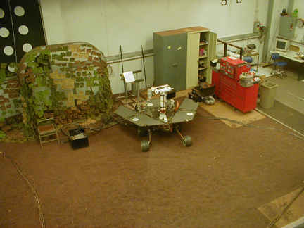 photo of Mars rover exercise room